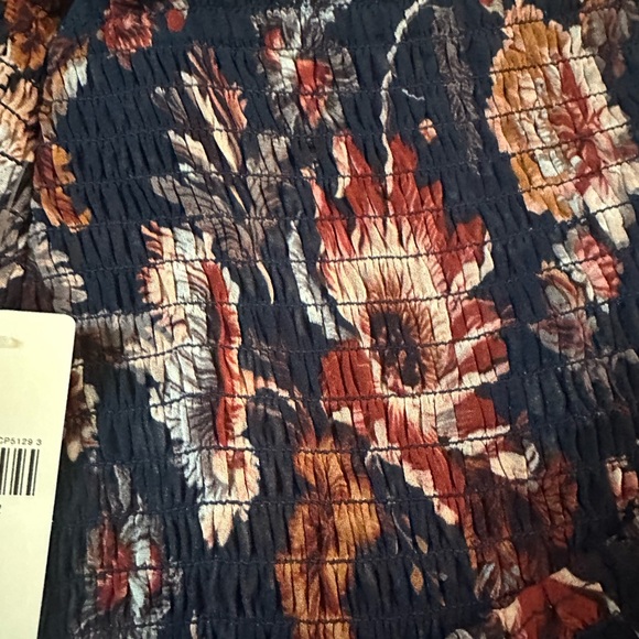 Floral Ruffle Skirt - Navy - Picture 4 of 4